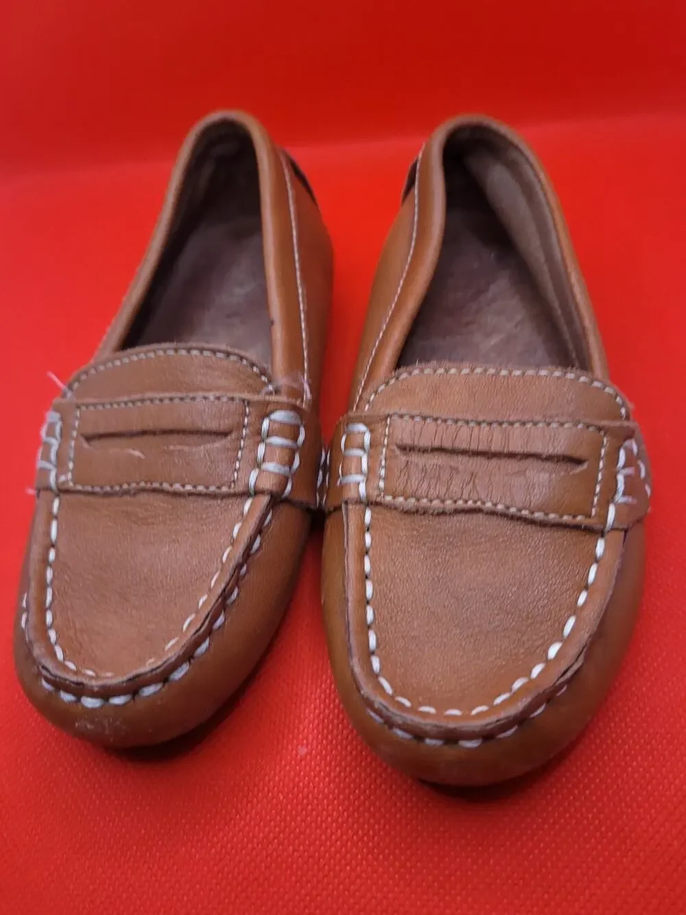 Polo by Ralph Lauren Brown Kids Leather Loafers
